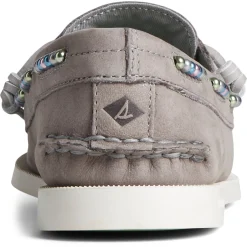Sperry Loafers|Women's , Authentic Original 2-Eye Beaded Boat Shoe Grey