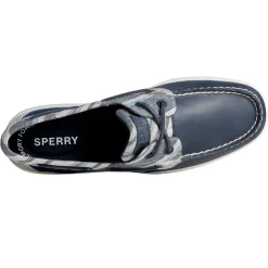 Sperry Boat Shoes|Women's , Bluefish 2 Eye Boat Shoe Navy Stripe
