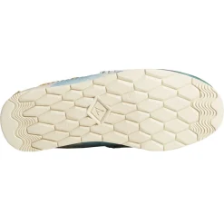 Sperry Slip-On Shoes|Women's , Moc-Sider Canvas Slip-On Green Yellow