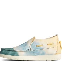 Sperry Loafers|Women's , Moc-Sider Canvas Slip-On Green Yellow