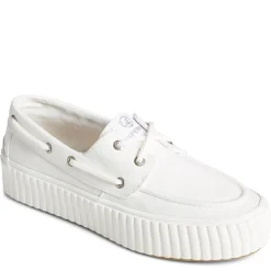 Sperry Slip-On Shoes|Women's , Pier Wave Boat Platform Sneaker White