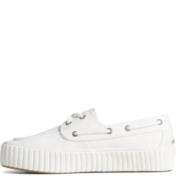 Sperry Slip-On Shoes|Women's , Pier Wave Boat Platform Sneaker White