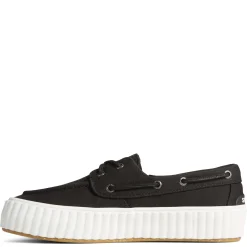 Sperry Slip-On Shoes|Women's , Pier Wave Boat Platform Sneaker Black