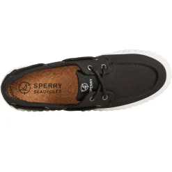 Sperry Slip-On Shoes|Women's , Pier Wave Boat Platform Sneaker Black