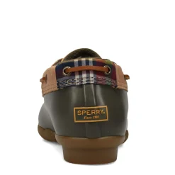 Sperry Slip-On Shoes|Women's , Saltwater 1 Eye Duck Boot Tan Olive