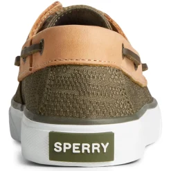 Sperry Sneakers & Athletic|Women's , SeaCycled Bahama II Sneaker Olive Jacquard