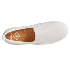 Sperry Sneakers & Athletic|Women's , SeaCycled Crest Twin Gore Canvas Sneaker White