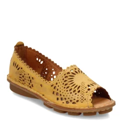 Spring Step Sandals|Women's , Brandal Slip-On Yellow