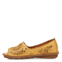 Spring Step Sandals|Women's , Brandal Slip-On Yellow