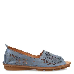 Spring Step Flats|Women's , Brandal Slip-On Blue