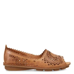 Spring Step Flats|Women's , Brandal Slip-On Camel
