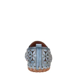 Spring Step Slip-On Shoes|Women's , Flowerflow Slip-On Blue