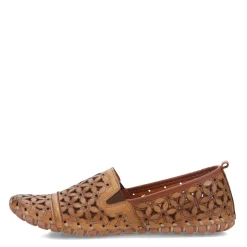 Spring Step Slip-On Shoes|Women's , Flowerflow Slip-On Light Brown