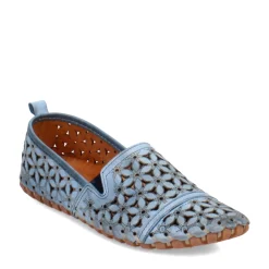Spring Step Loafers|Women's , Flowerflow Slip-On Blue