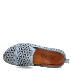 Spring Step Loafers|Women's , Flowerflow Slip-On Blue