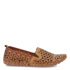 Spring Step Loafers|Women's , Flowerflow Slip-On Light Brown