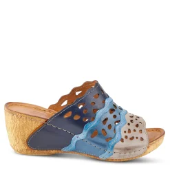 Spring Step Sandals|Women's , Footy Sandal Blue Multi