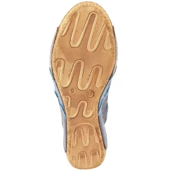 Spring Step Wedges|Women's , Footy Sandal Blue Multi