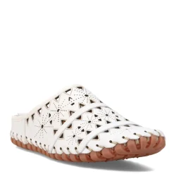 Spring Step Flats|Women's , Fusalide Mule White