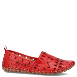 Spring Step Slip-On Shoes|Women's , Fusaro Slip-On Red