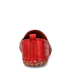 Spring Step Flats|Women's , Fusaro Slip-On Red