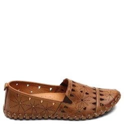 Spring Step Flats|Women's , Fusaro Slip-On Brown
