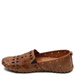 Spring Step Flats|Women's , Fusaro Slip-On Brown