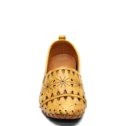 Spring Step Flats|Women's , Fusaro Slip-On Yellow
