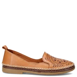 Spring Step Flats|Women's , Ingrid Slip-On Camel