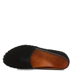 Spring Step Flats|Women's , Kathaleta Slip-On Black Suede