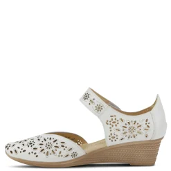 Spring Step Pumps & Heels|Women's , Nougat Slip-On White