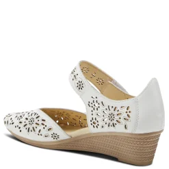 Spring Step Pumps & Heels|Women's , Nougat Slip-On White