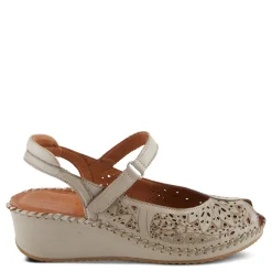 Spring Step Wedges|Women's , Santonio Sandal Light Grey