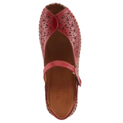 Spring Step Wedges|Women's , Santonio Sandal Red