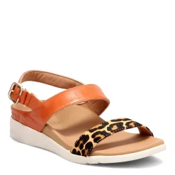 Strive Sandals|Women's , Lucia Sandal Orange / Leopard