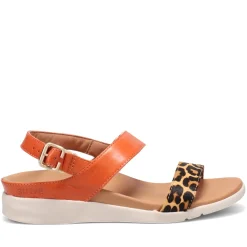 Strive Sandals|Women's , Lucia Sandal Orange / Leopard