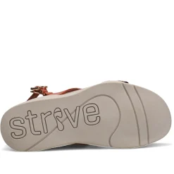 Strive Sandals|Women's , Lucia Sandal Orange / Leopard
