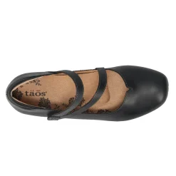 Taos Flats|Women's , Banter Mary Jane Flat Black