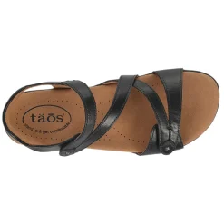 Taos Sandals|Women's , Big Time Sandal Black