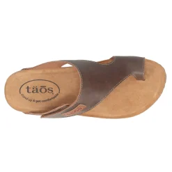 Taos Wedges|Women's , Loop Sandal Mocha