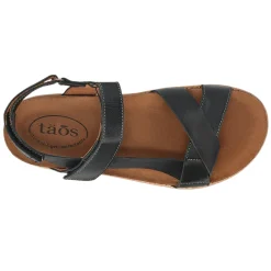 Taos Sandals|Women's , Sideways Sandal Black