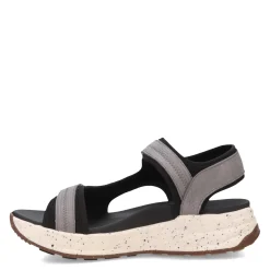 Taos Sandals|Women's , Super Side Sandal Grey Emboss