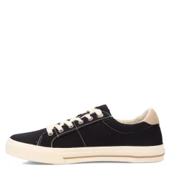 Taos Sneakers & Athletic|Women's , Z-Soul Sneaker Black/Tan Distressed
