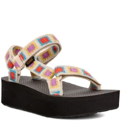 Teva Sandals|Women's , Flatform Universal Sandal Crochet Multi
