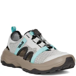 Teva Sandals|Women's , Outflow Closed Toe Sandal Grey Aqua Mix
