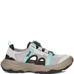 Teva Sandals|Women's , Outflow Closed Toe Sandal Grey Aqua Mix