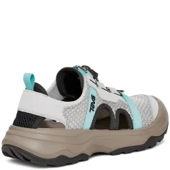 Teva Sandals|Women's , Outflow Closed Toe Sandal Grey Aqua Mix