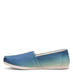 TOMS Slip-On Shoes|Women's , Alpargata Eco Dye Slip-On Indigo Multi Gradient