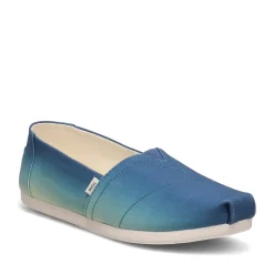 TOMS Loafers|Women's , Alpargata Eco Dye Slip-On Indigo Multi Gradient