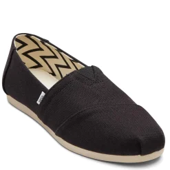 TOMS Loafers|Women's , Alpargata Recycled Slip-On - Wide Width Black